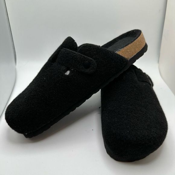 CUSHIONAIRE Womens Clog 7.5 BLACK FUR - Picture 7 of 7